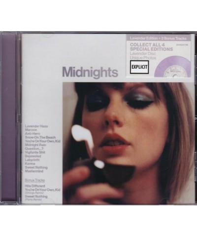 Taylor Swift MIDNIGHTS (LAVENDER EDITION DLX) CD $16.44 CD