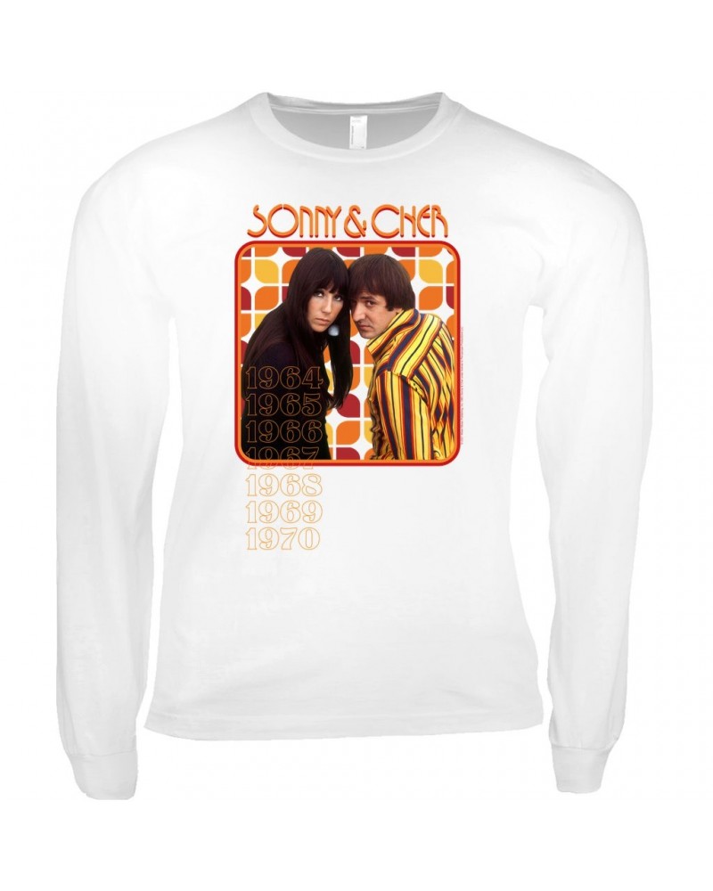 Sonny & Cher Long Sleeve Shirt | Retro 1964-1970 Image Shirt $10.31 Shirts