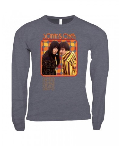 Sonny & Cher Long Sleeve Shirt | Retro 1964-1970 Image Shirt $10.31 Shirts