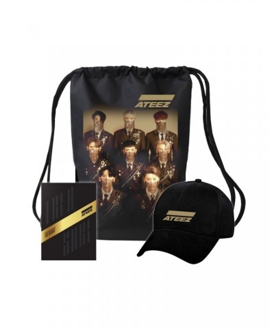 ATEEZ Treasure A Ver. Package Black Edition & Golden Logo Hat & Bag $7.99 Hats