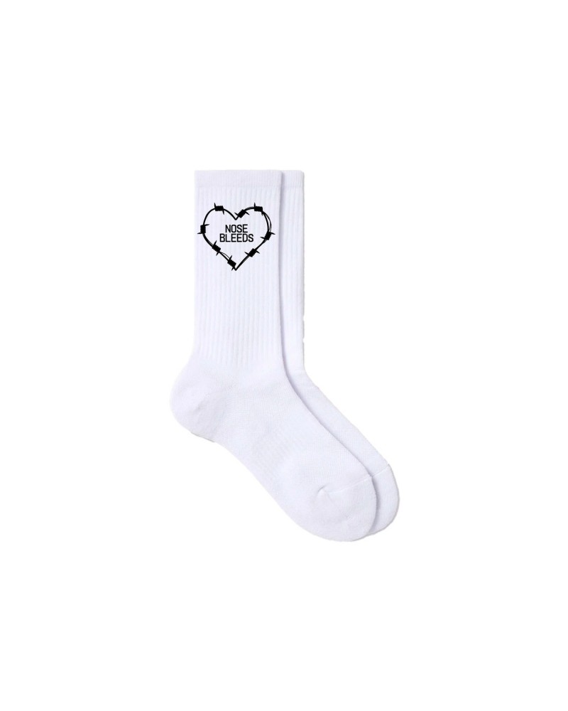 MisterWives Nosebleeds White Socks $6.47 Footware