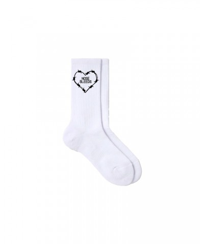 MisterWives Nosebleeds White Socks $6.47 Footware