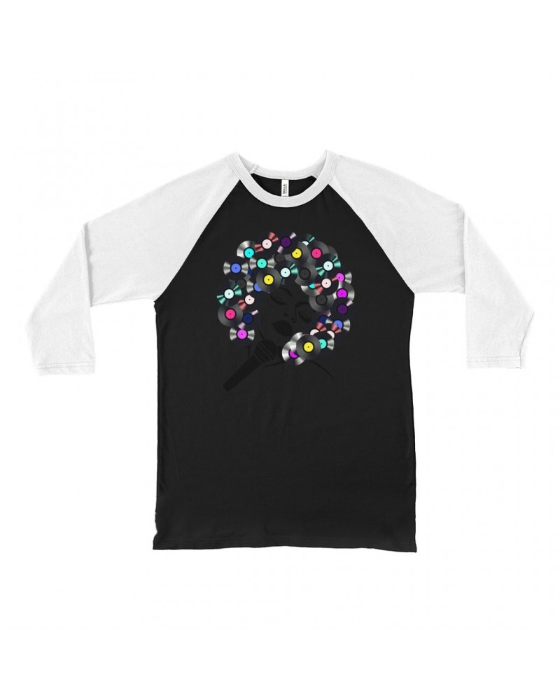 Music Life 3/4 Sleeve Baseball Tee | The Soul Of Vinyl Shirt $8.63 Shirts