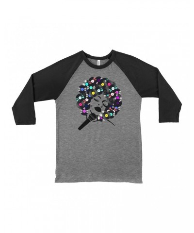 Music Life 3/4 Sleeve Baseball Tee | The Soul Of Vinyl Shirt $8.63 Shirts