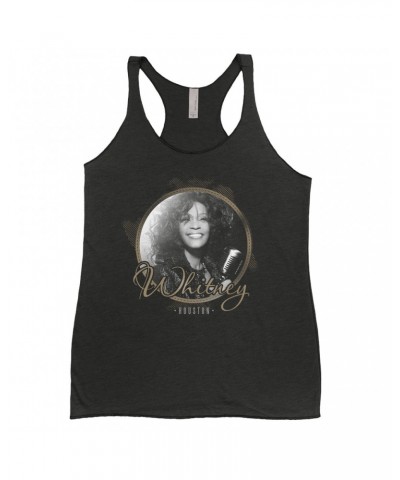 Whitney Houston Ladies' Tank Top | Circular Frame And Logo Design Shirt $5.11 Shirts