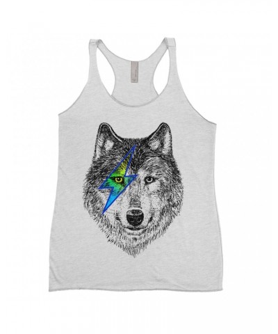 Music Life Ladies' Tank Top | Glam Rock Wolf Shirt $9.67 Shirts