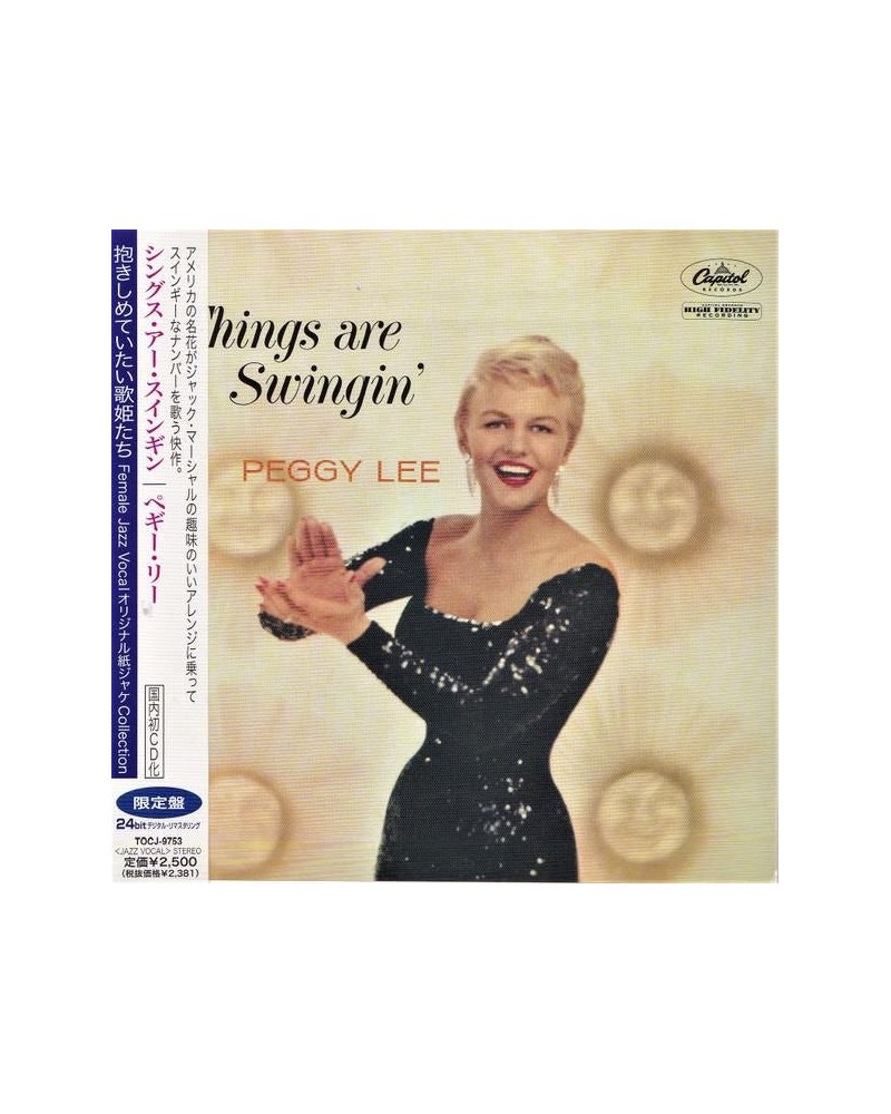 Peggy Lee THINGS ARE SWINGIN' CD $20.24 CD