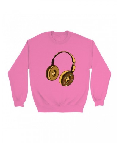 Music Life Colorful Sweatshirt | Delicious Donut Beats Sweatshirt $6.99 Sweatshirts