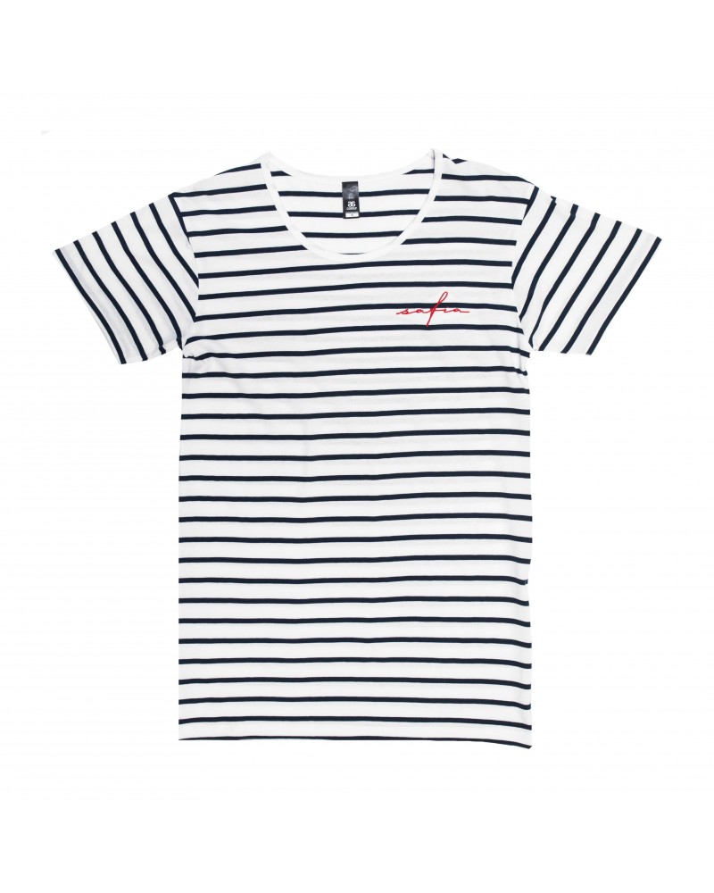 SAFIA Embroidered Striped Tee $6.79 Shirts