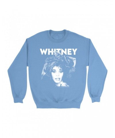 Whitney Houston Bright Colored Sweatshirt | 1987 Photo White Whitney Design Sweatshirt $5.80 Sweatshirts