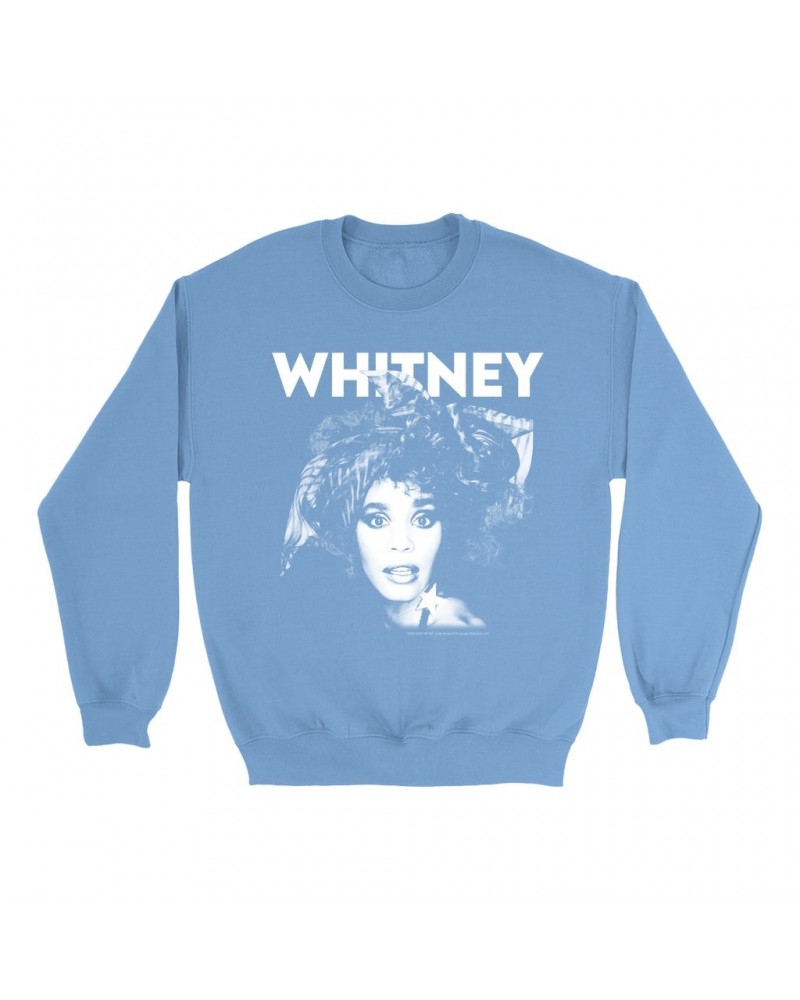 Whitney Houston Bright Colored Sweatshirt | 1987 Photo White Whitney Design Sweatshirt $5.80 Sweatshirts