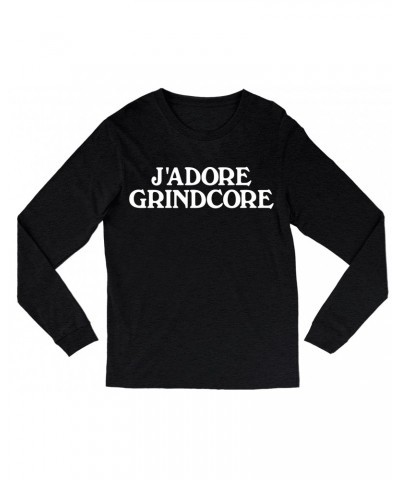 Music Life Long Sleeve Shirt | J'Adore Grindcore Shirt $10.11 Shirts