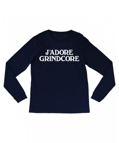 Music Life Long Sleeve Shirt | J'Adore Grindcore Shirt $10.11 Shirts