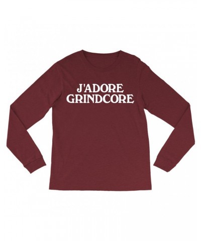 Music Life Long Sleeve Shirt | J'Adore Grindcore Shirt $10.11 Shirts