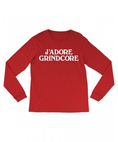 Music Life Long Sleeve Shirt | J'Adore Grindcore Shirt $10.11 Shirts