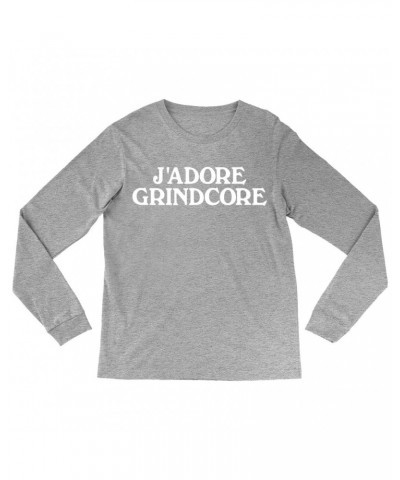 Music Life Long Sleeve Shirt | J'Adore Grindcore Shirt $10.11 Shirts