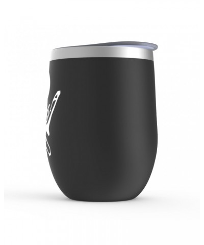 Music Life Wine Tumbler | Skull And Trombones Stemless Wine Tumbler $12.05 Drinkware