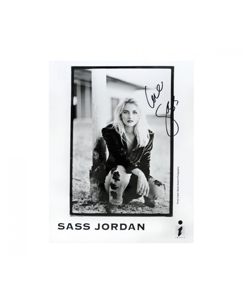 Sass Jordan 1992 Black & White Photo (Signed) $9.75 Decor