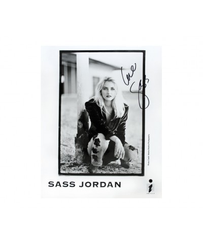 Sass Jordan 1992 Black & White Photo (Signed) $9.75 Decor