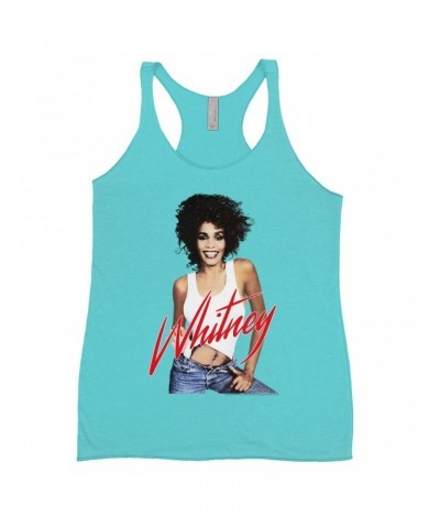 Whitney Houston Bold Colored Racerback Tank | Just Whitney Shirt $8.98 Shirts