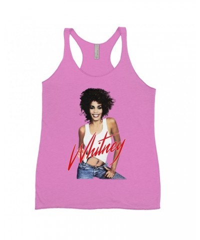 Whitney Houston Bold Colored Racerback Tank | Just Whitney Shirt $8.98 Shirts