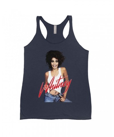 Whitney Houston Bold Colored Racerback Tank | Just Whitney Shirt $8.98 Shirts