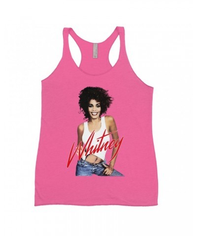 Whitney Houston Bold Colored Racerback Tank | Just Whitney Shirt $8.98 Shirts