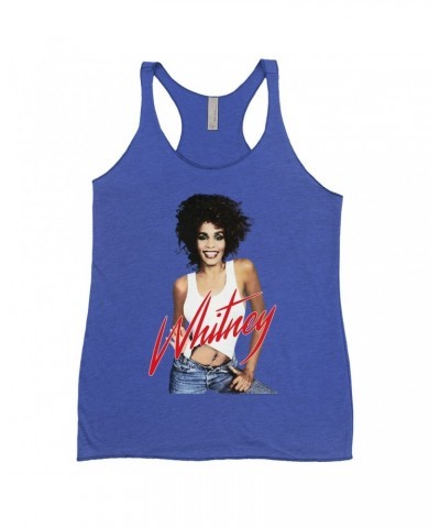 Whitney Houston Bold Colored Racerback Tank | Just Whitney Shirt $8.98 Shirts