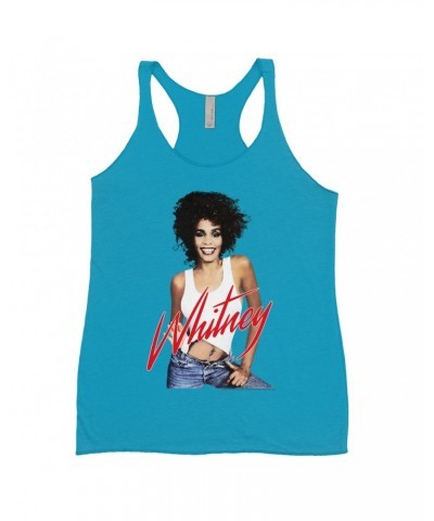 Whitney Houston Bold Colored Racerback Tank | Just Whitney Shirt $8.98 Shirts