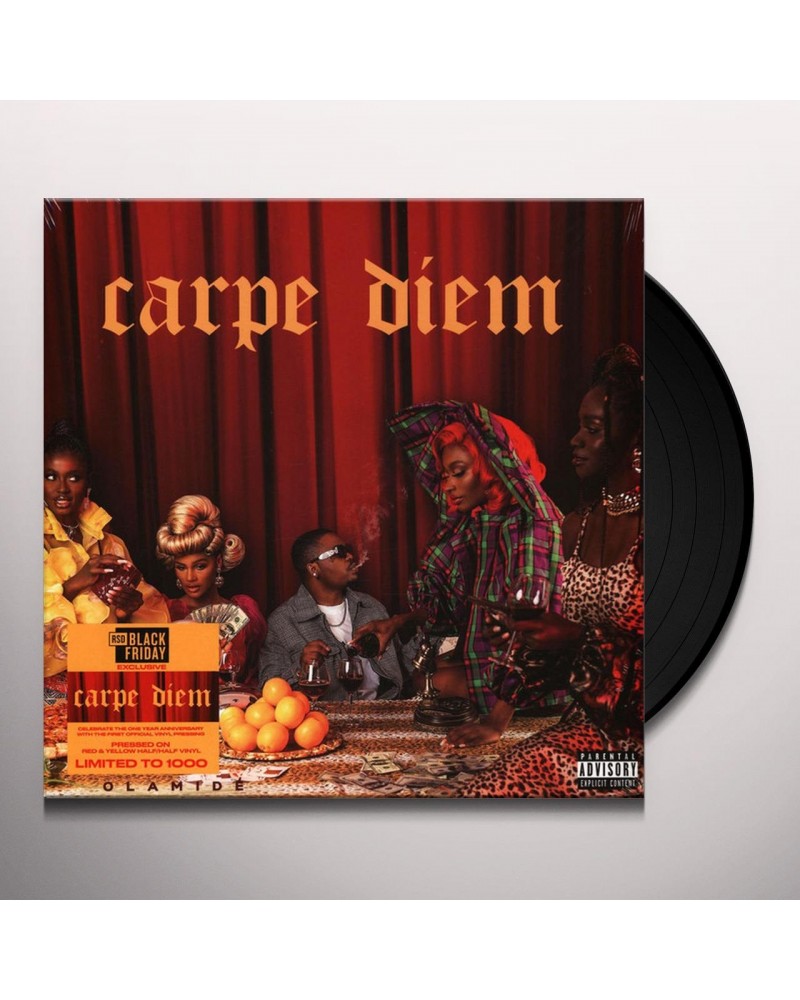 Olamide CARPE DIEM (APPLE + CANARY YELLOW HALF/HALF VINYL) Vinyl Record $9.40 Vinyl