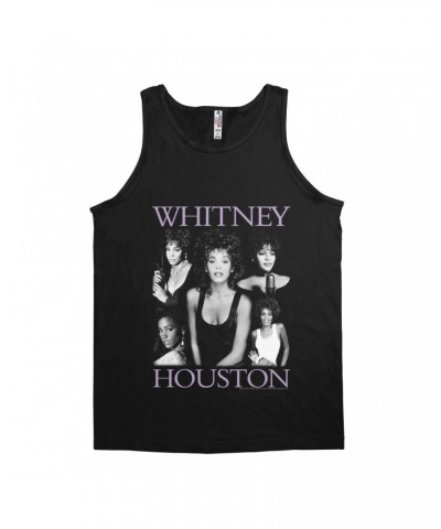 Whitney Houston Unisex Tank Top | Purple Photo Collage Design Shirt $7.95 Shirts