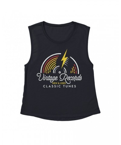 Music Life Muscle Tank | Classic Vintage Records Tank Top $8.31 Shirts