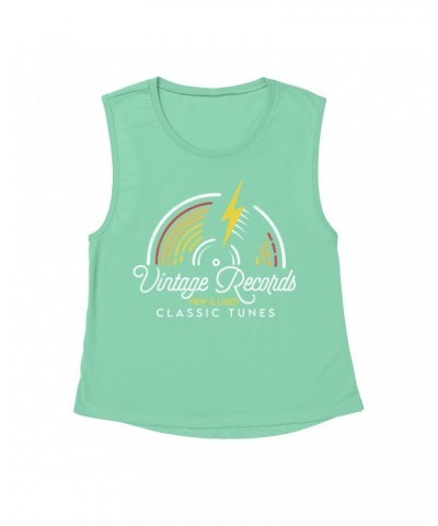 Music Life Muscle Tank | Classic Vintage Records Tank Top $8.31 Shirts