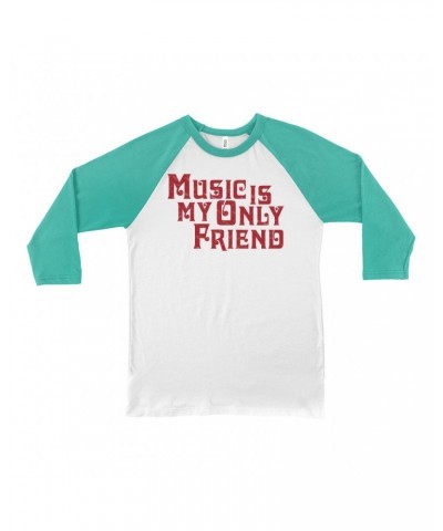 Music Life 3/4 Sleeve Baseball Tee | Music Is My Friend Shirt $11.68 Shirts