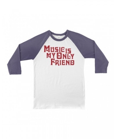 Music Life 3/4 Sleeve Baseball Tee | Music Is My Friend Shirt $11.68 Shirts