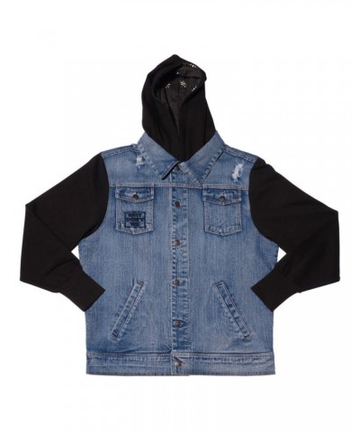 Why Don't We Logo Denim Hooded Jacket $5.24 Outerwear