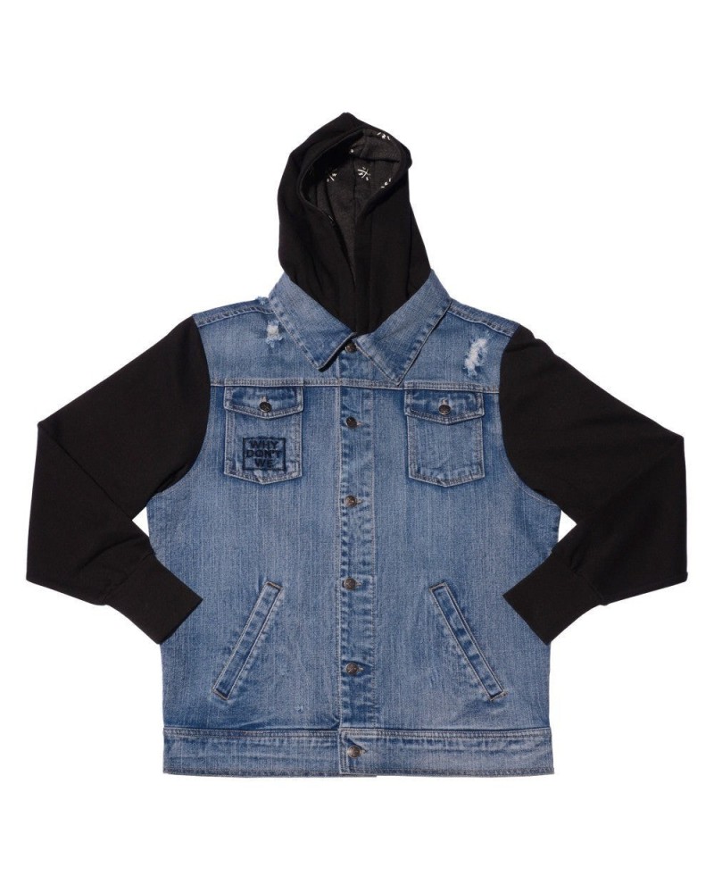 Why Don't We Logo Denim Hooded Jacket $5.24 Outerwear