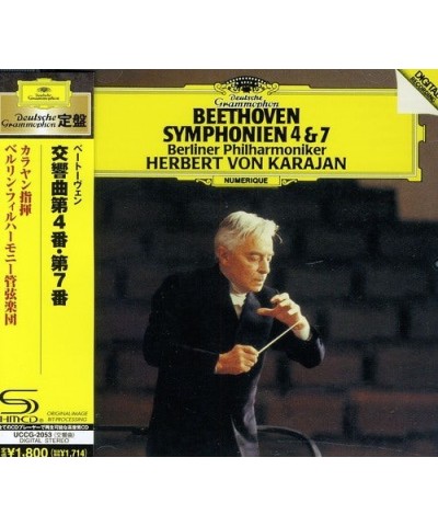 Herbert von Karajan BEETHOVEN: SYMPHONIES NOS. 4 & 7 CD $4.04 CD