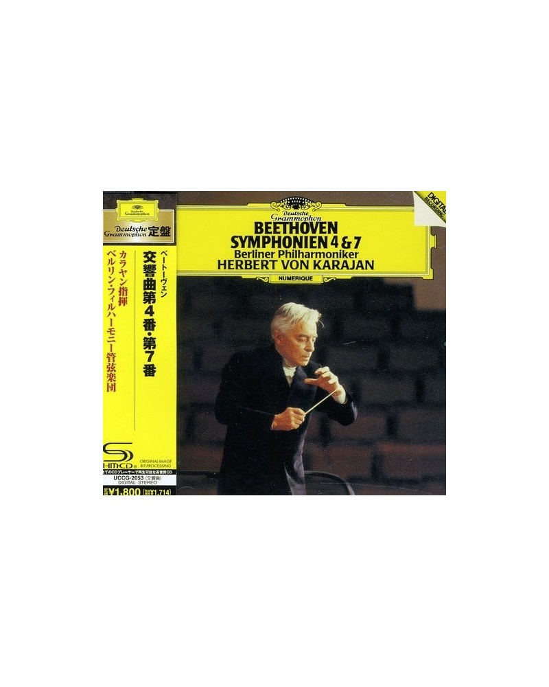 Herbert von Karajan BEETHOVEN: SYMPHONIES NOS. 4 & 7 CD $4.04 CD